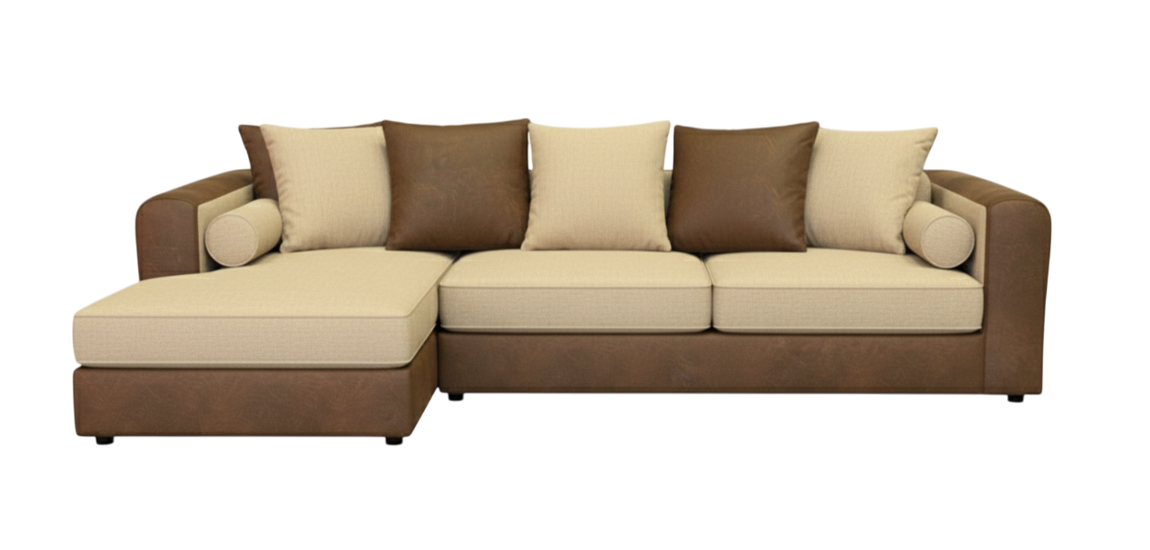 Dakota Fabric Corner Sofa miniature 2