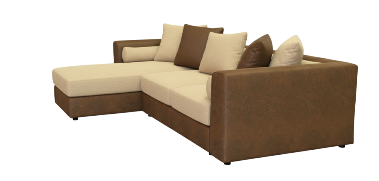Dakota Fabric Corner Sofa miniature 3